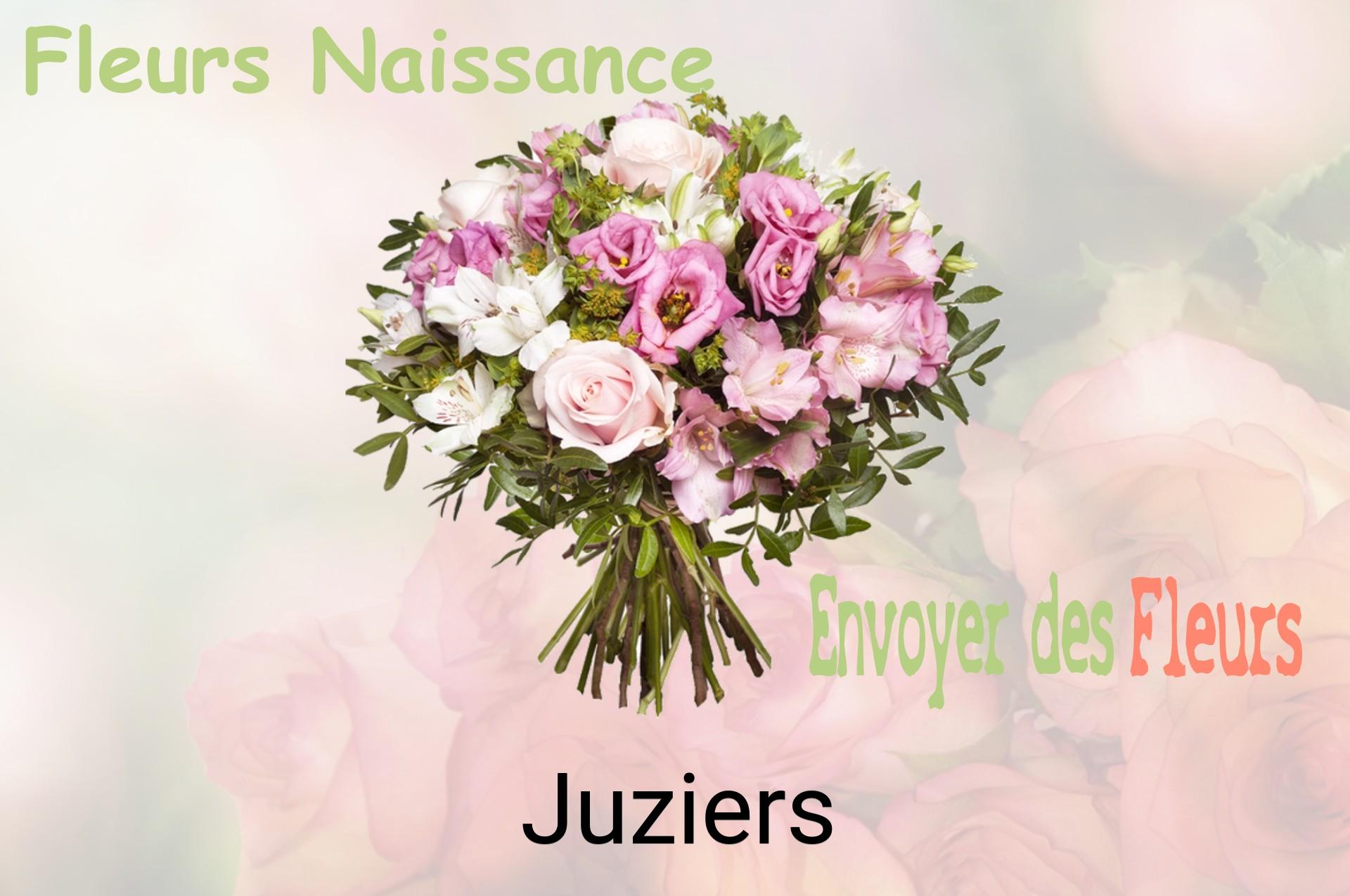 Bouquet de fleurs de naissance livré à Juziers